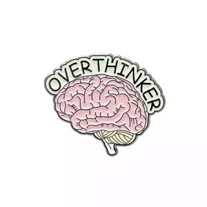 📍5for$25 Enamel Pin Brain Over Thinker